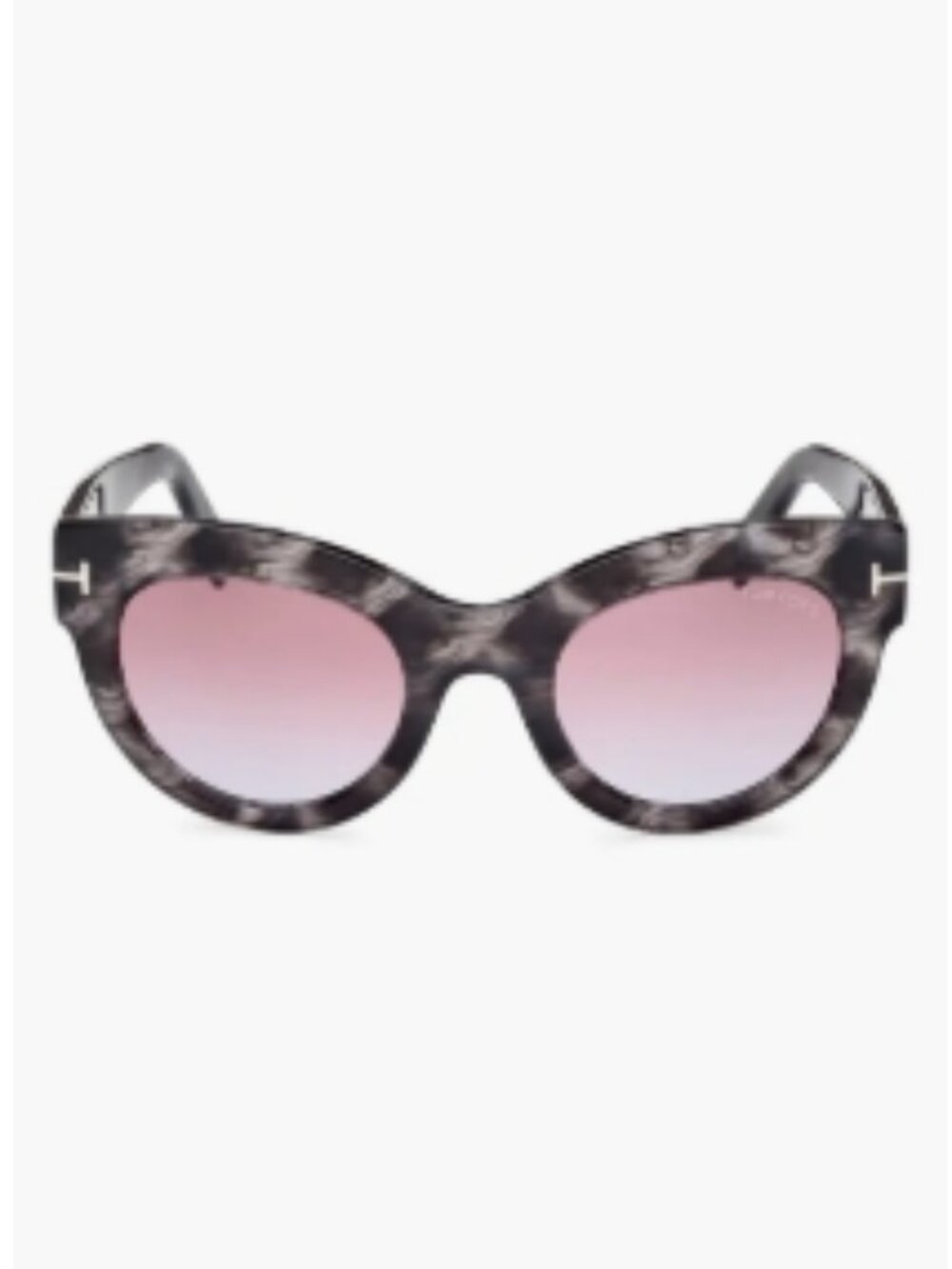 TOM FORD — Lucilla 51mm Gradient Cat‑Eye Sunglasses Color: Black Havana / Purple - Picture 2 of 7